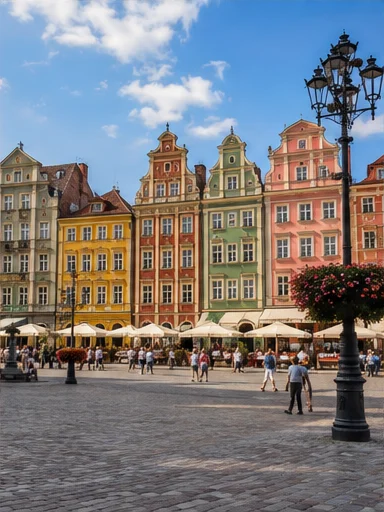Illustrative Wrocław market square
